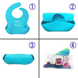 Comfortable and Soft Touch Waterproof Silicone Bibs