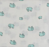 Baby muslin swaddle, large 120x120 cm 47"x47" 100% cotton