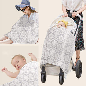 Breastfeeding Cover with Adjustable Strap * 100% Premium Cotton * Boned Nursing Cover * Breathable & Lightweight