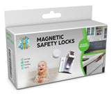 Child & Baby Safety Magnetic Cupboard Locks, Set 10 Locks + 2 Keys, Magnetic Adhesive Lock for Drawers, Kitchen Cabinets, Protect Your Kids & Toddlers, No Screws or Drilling